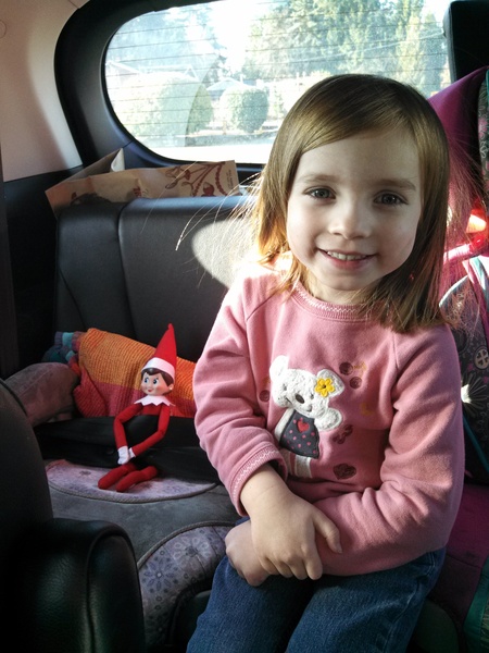 Elf on the Car Seat