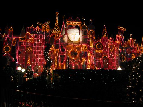 Small World Lit Up for Christmas