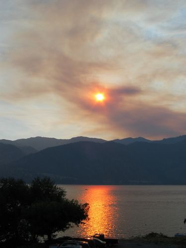 Fire Smoke Over Chelan