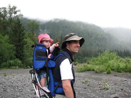 Pointing to the Hoh River