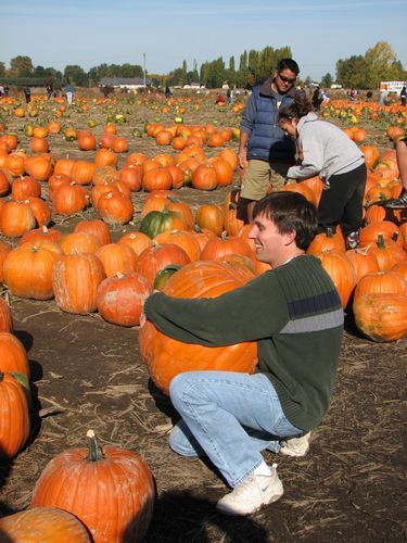 The rule is you must be able to carry out the pumpkin yourself