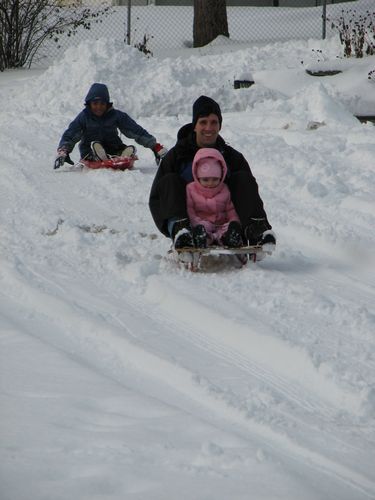 Sledding Our Street
