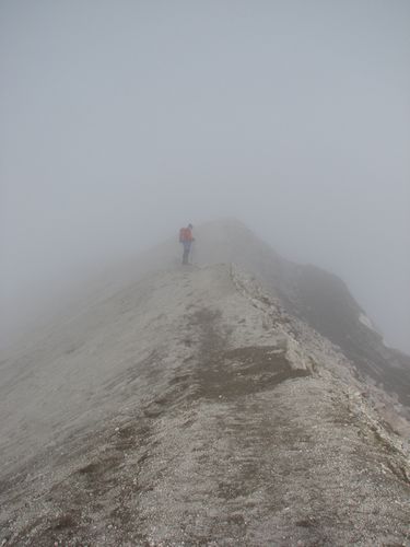 Cloudy Crater Rim