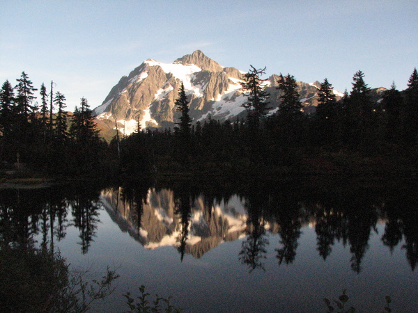 Shuksan and Highwood Lake (on drive back)