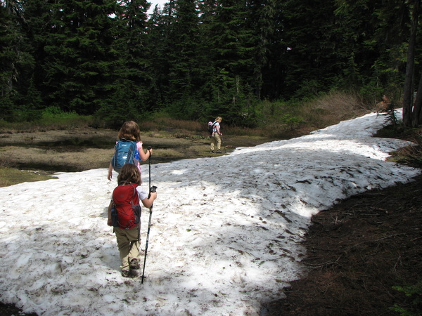 Snow Near the Lake