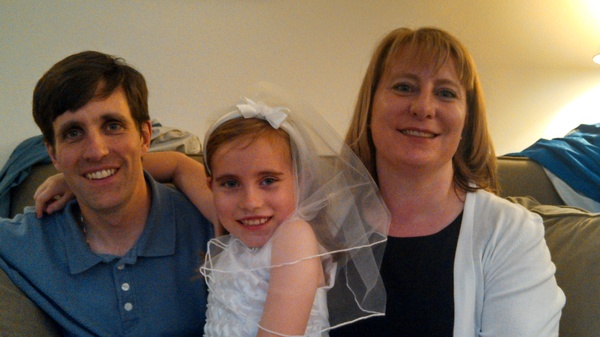 With Dad and Mom
