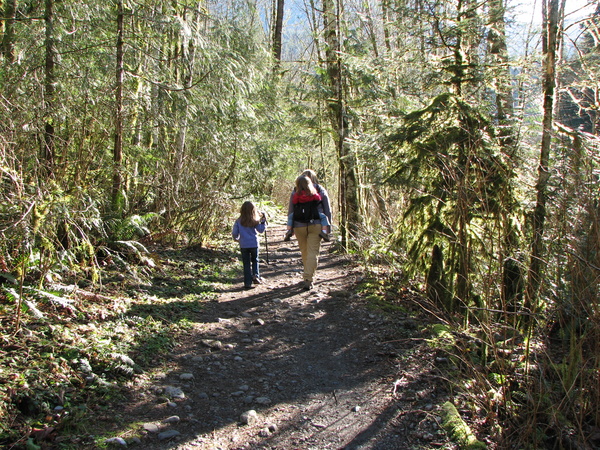 Beginning the Hike
