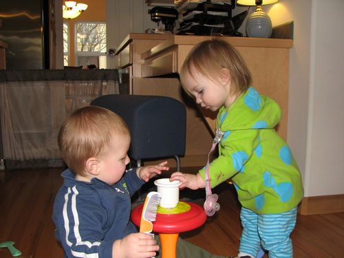 Playing with Taegan