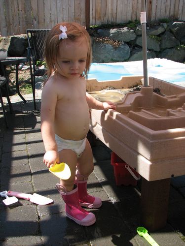 Diaper and Boots