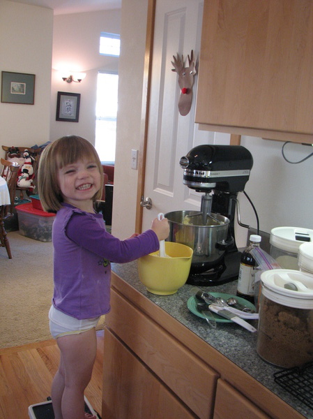 Helping Make Christmas Cookies
