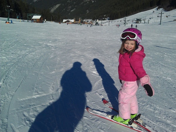 First Day of Skiing