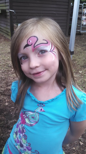 Flamingo Face Paint