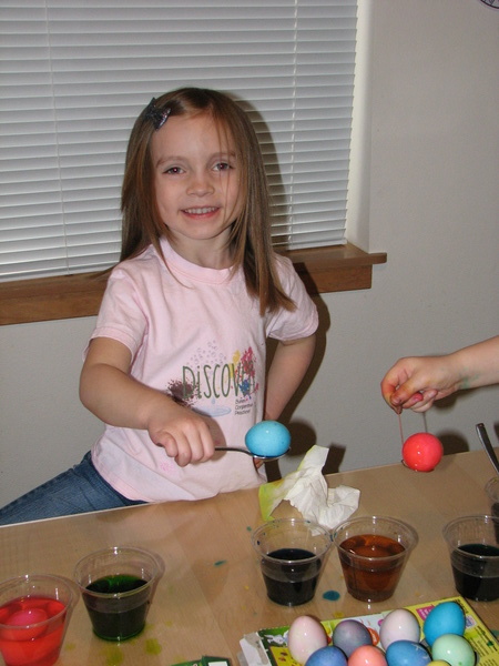 Dyeing Easter Eggs