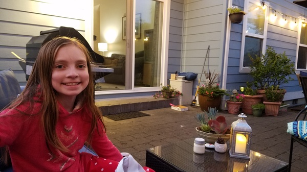 Relaxing on the Patio
