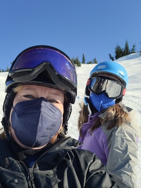 Skiing with Mom