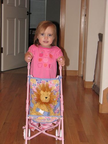 Strolling Her Lion