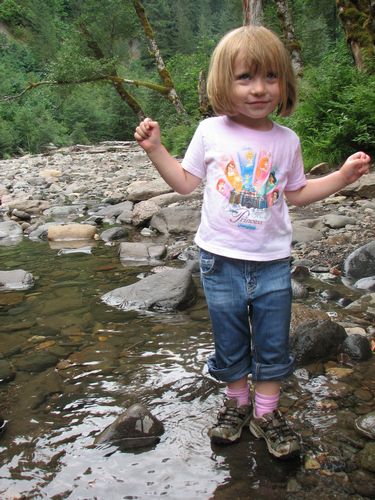 Getting Wet in Lewis River