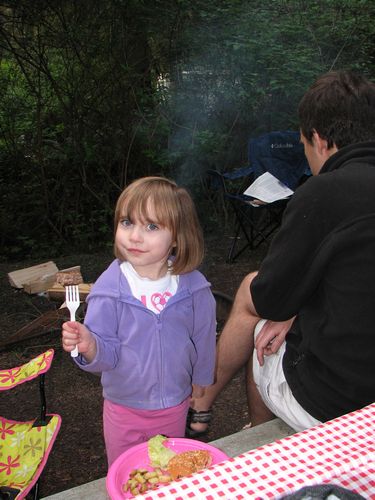 Dinner at Deception Pass Campground