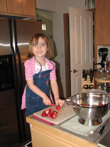 Cutting Strawberries