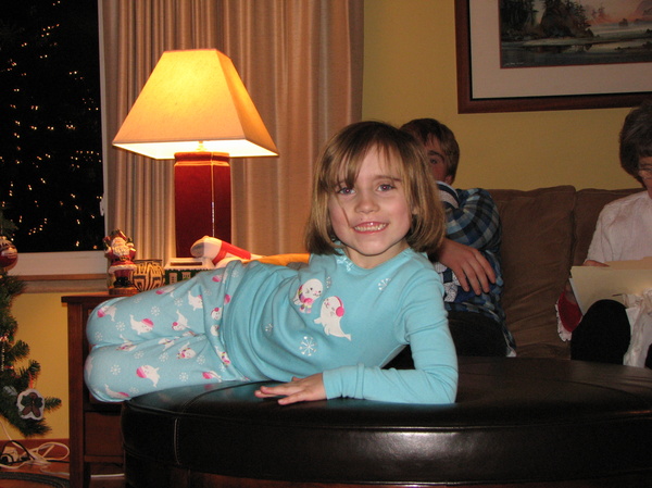 Relaxing in her Jammies