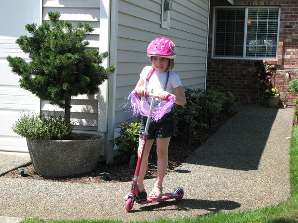 Riding Nana and Papa's Driveway