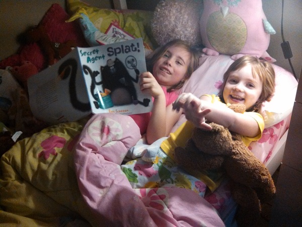 Reading to Lily