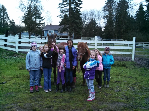 Girls and Horses