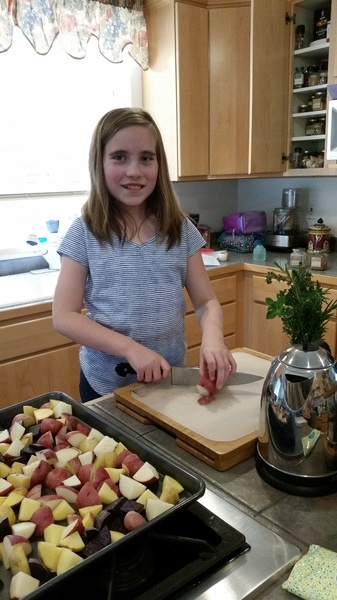 Helping Make Dinner