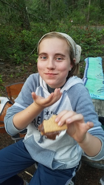 Eating Smores