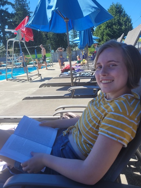 Relaxing at the Pool