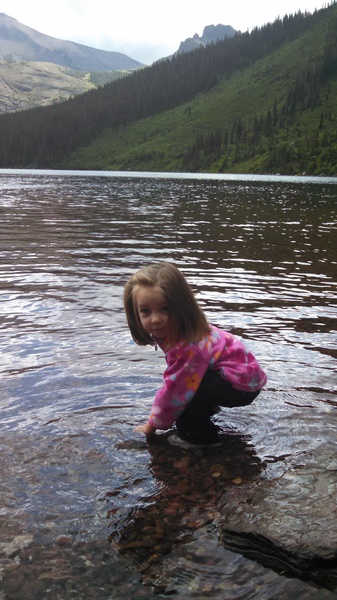 Getting Wet in Two Medicine Lake
