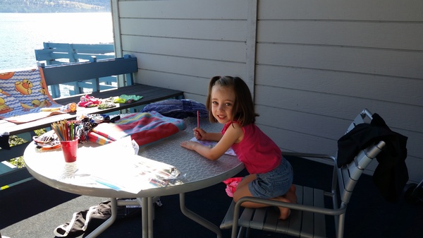 Coloring at Lake Chelan
