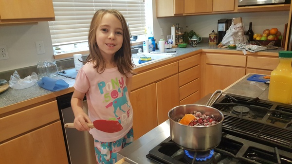 Making Cranberry Sauce