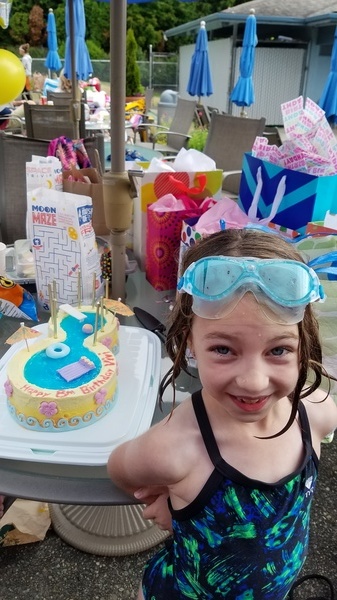 Swimming Pool Birthday Cake