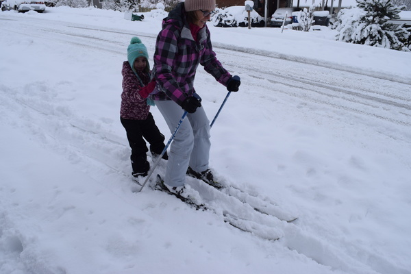 Skiing with Aunt Julie