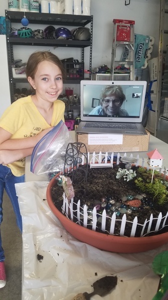 Making a Fairy Garden with Nana