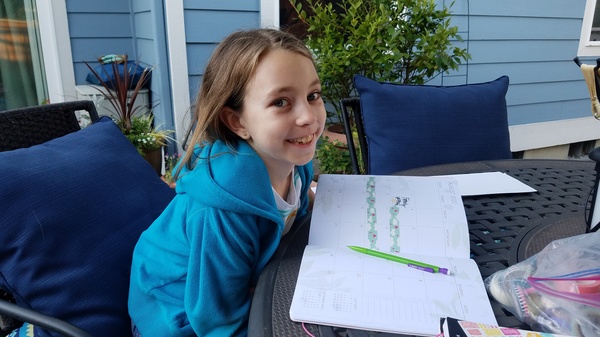 Working on her Schedule