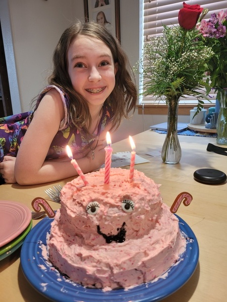 Birthday Cake Made by Her